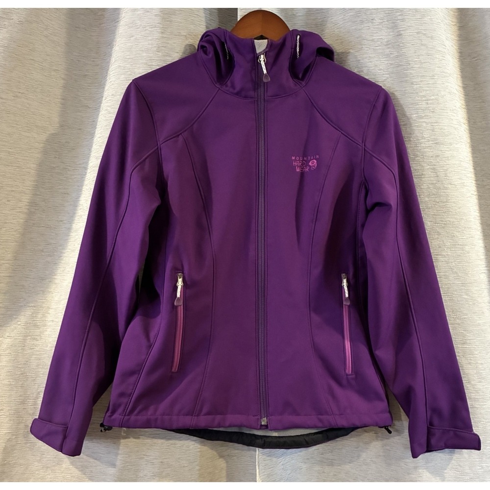 Mountain Hardwear Women's Size Small‎ Purple Fleece Jacket Full Zip Pockets